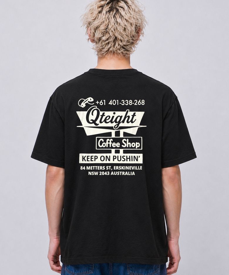 LB Coffee Shop Washed Tee (Black)