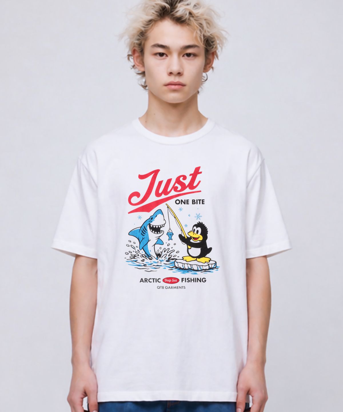 큐티에잇 가먼츠(QT8 GARMENTS) LB One Bite Washed Tee (Ivory)