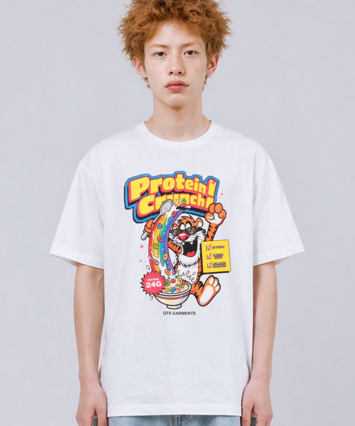 큐티에잇 가먼츠(QT8 GARMENTS) LB Protein Crunch 2 Washed Tee (Ivory)