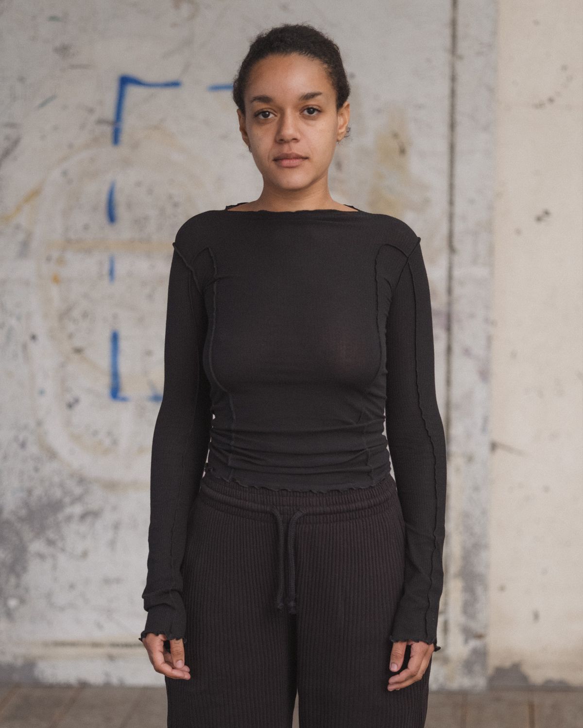 베이스레인지(BASERANGE) XX OMATO LONG SLEEVE (COTTON RIB)