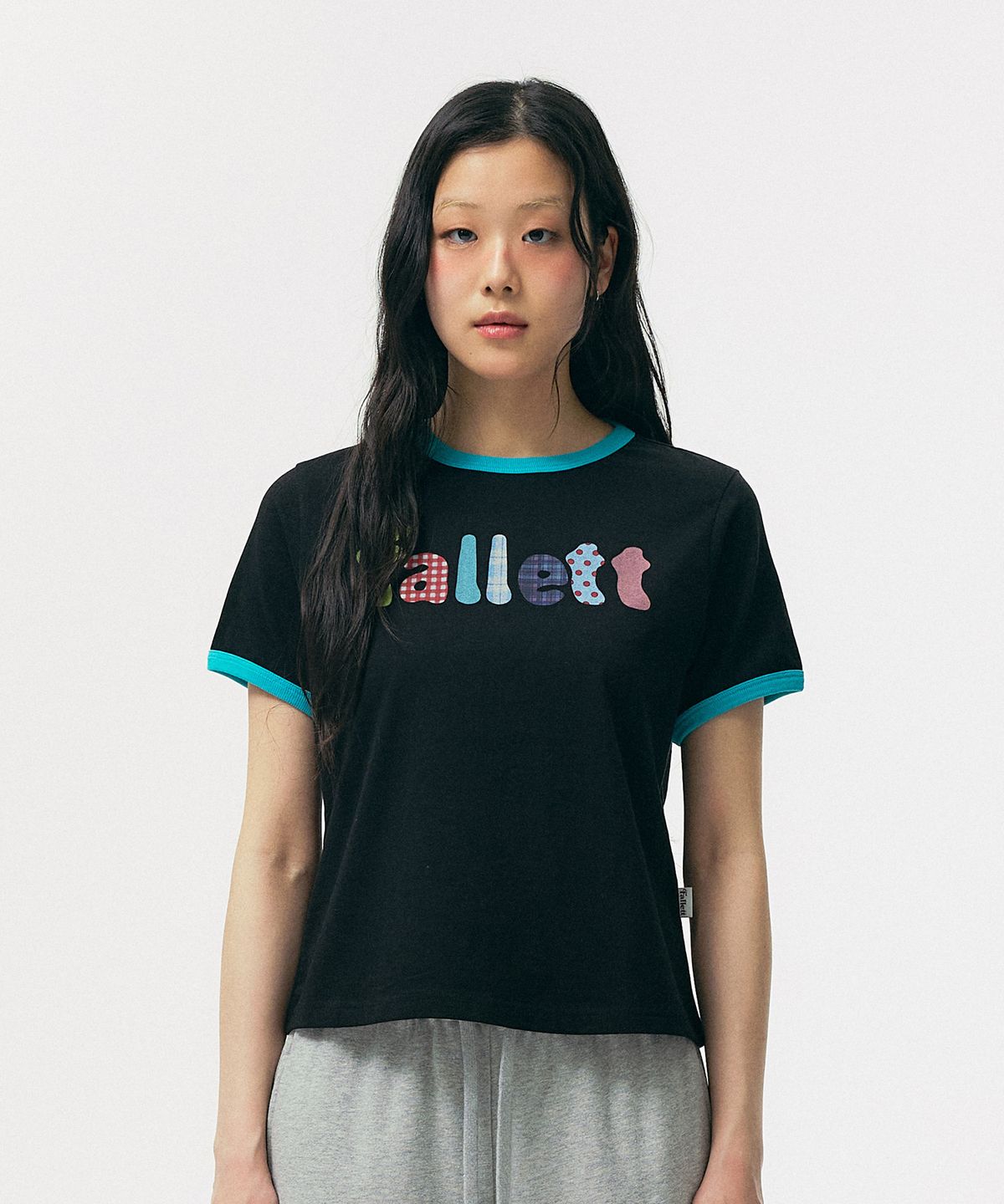 팔렛(FALLETT) 링거티셔츠 블랙
