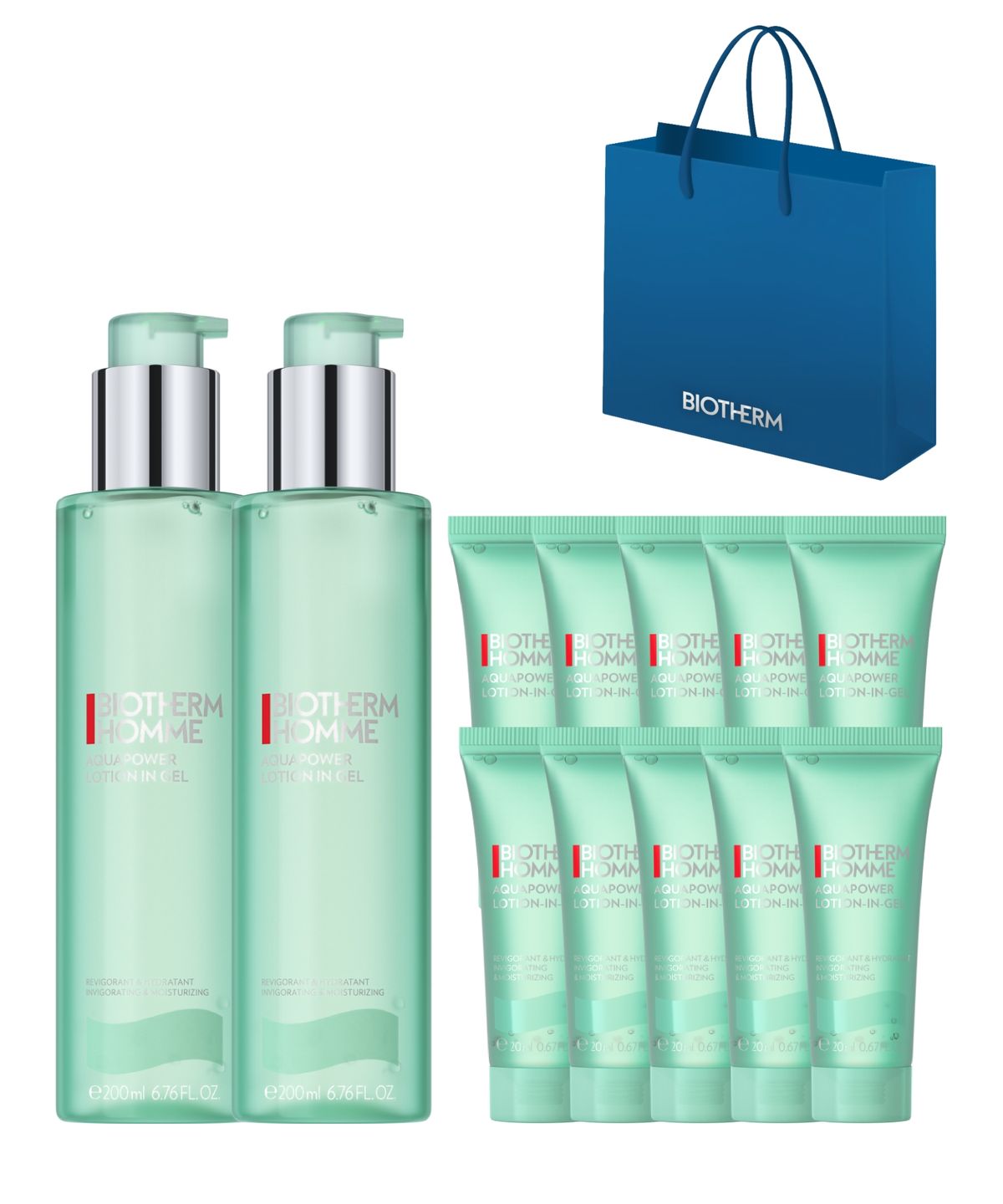 비오템(BIOTHERM) 아쿠아파워 올인원 200ml 듀오 세트 (+올인원 200ml 정품용량증정)