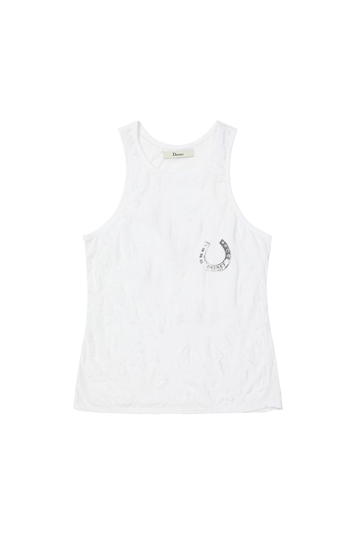 다이닛(DEINET) HORSESHOE PRINT SLEEVELESS IN WHITE