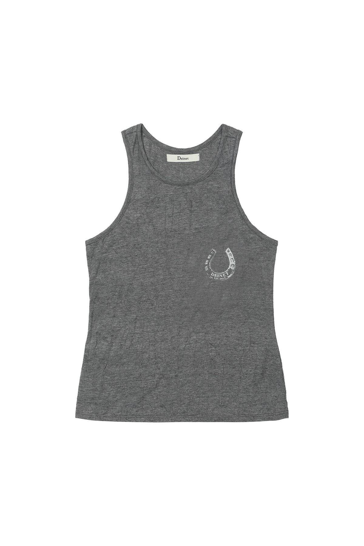 다이닛(DEINET) HORSESHOE PRINT SLEEVELESS IN CHARCOAL