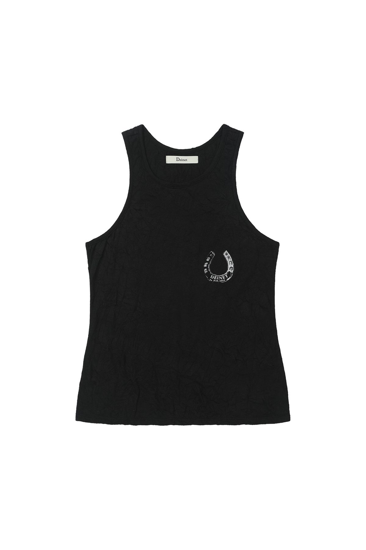 다이닛(DEINET) HORSESHOE PRINT SLEEVELESS IN BLACK