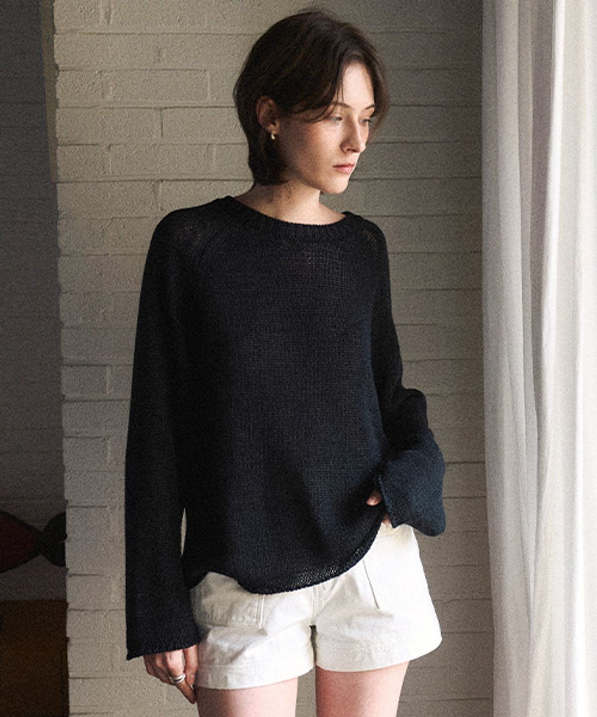 안젤로비안코(ANGELO BIANCO) Natural Flow Paper Knit (2color)