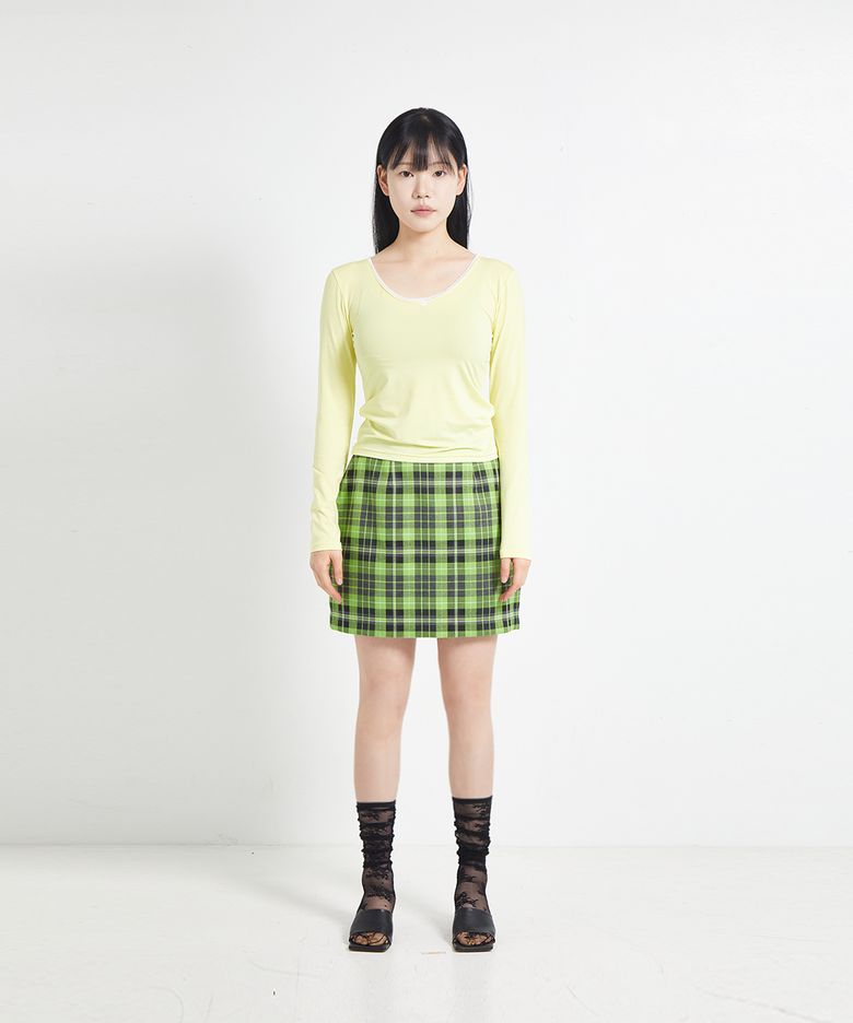 레이스 베이비 티셔츠 (레몬)