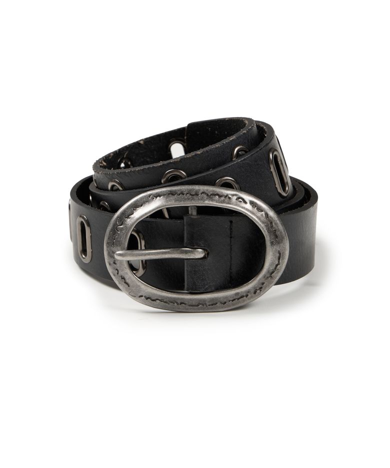All Over Eyelet Belt (Black)