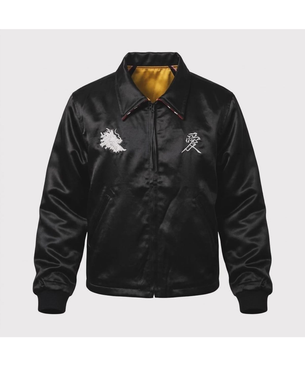 마이너스(MINUS) x A PUZZLING HOME Souvenir Love Jacket(TWO FACE) - BLACK