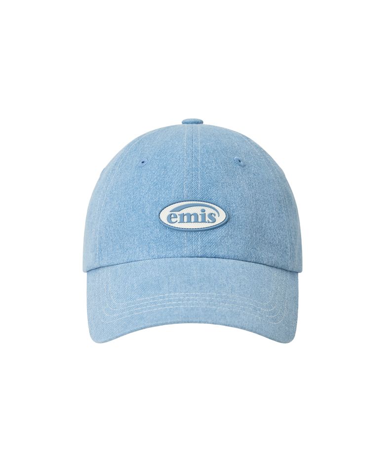 MINI RUBBER PATCH PIGMENT BALL CAP-PASTEL BLUE