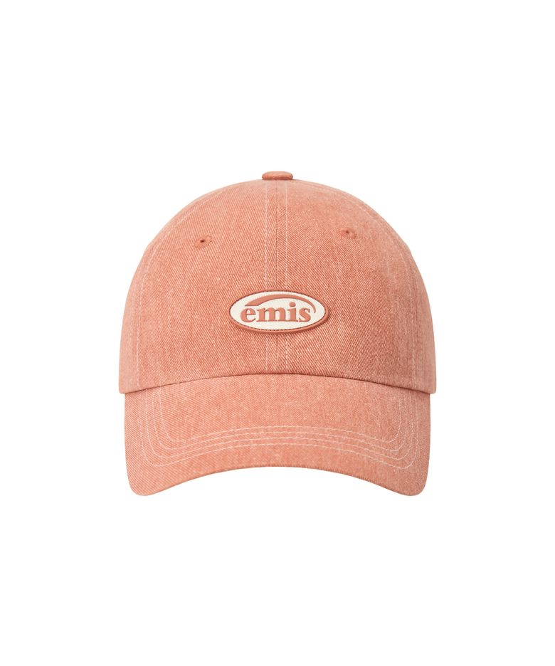 MINI RUBBER PATCH PIGMENT BALL CAP-ORANGE