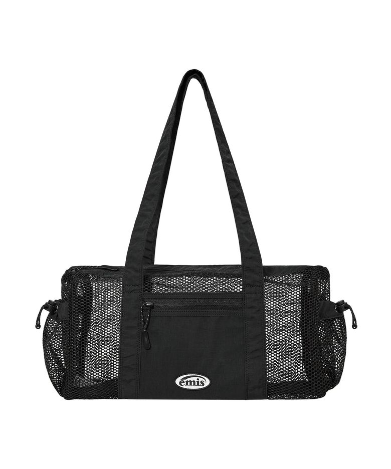 MESH DUFFLE BAG-BLACK