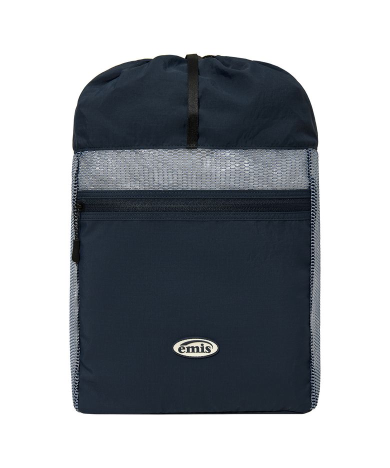 MESH STRING BACKPACK-NAVY