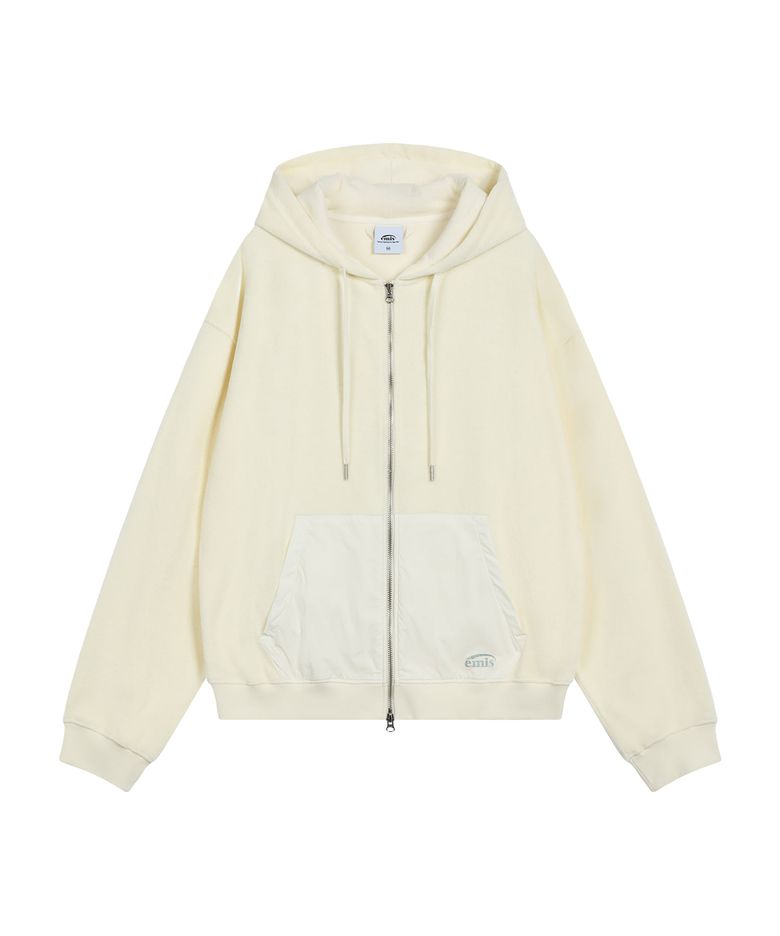 TERRY HOOD JUMPER-IVORY