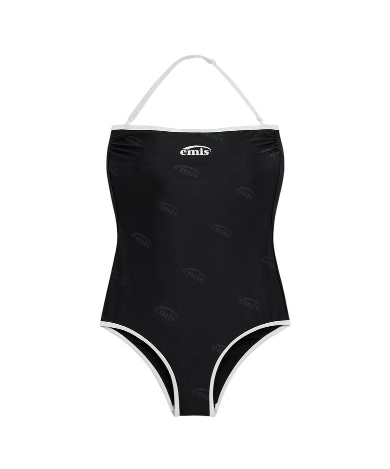 DETACHABLE STRAP SWIMSUIT-BLACK