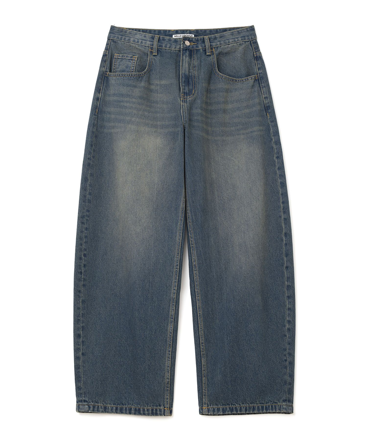 MUSINSA | MILLO ARCHIVE Reflect Curved Pants [Vintage Blue]