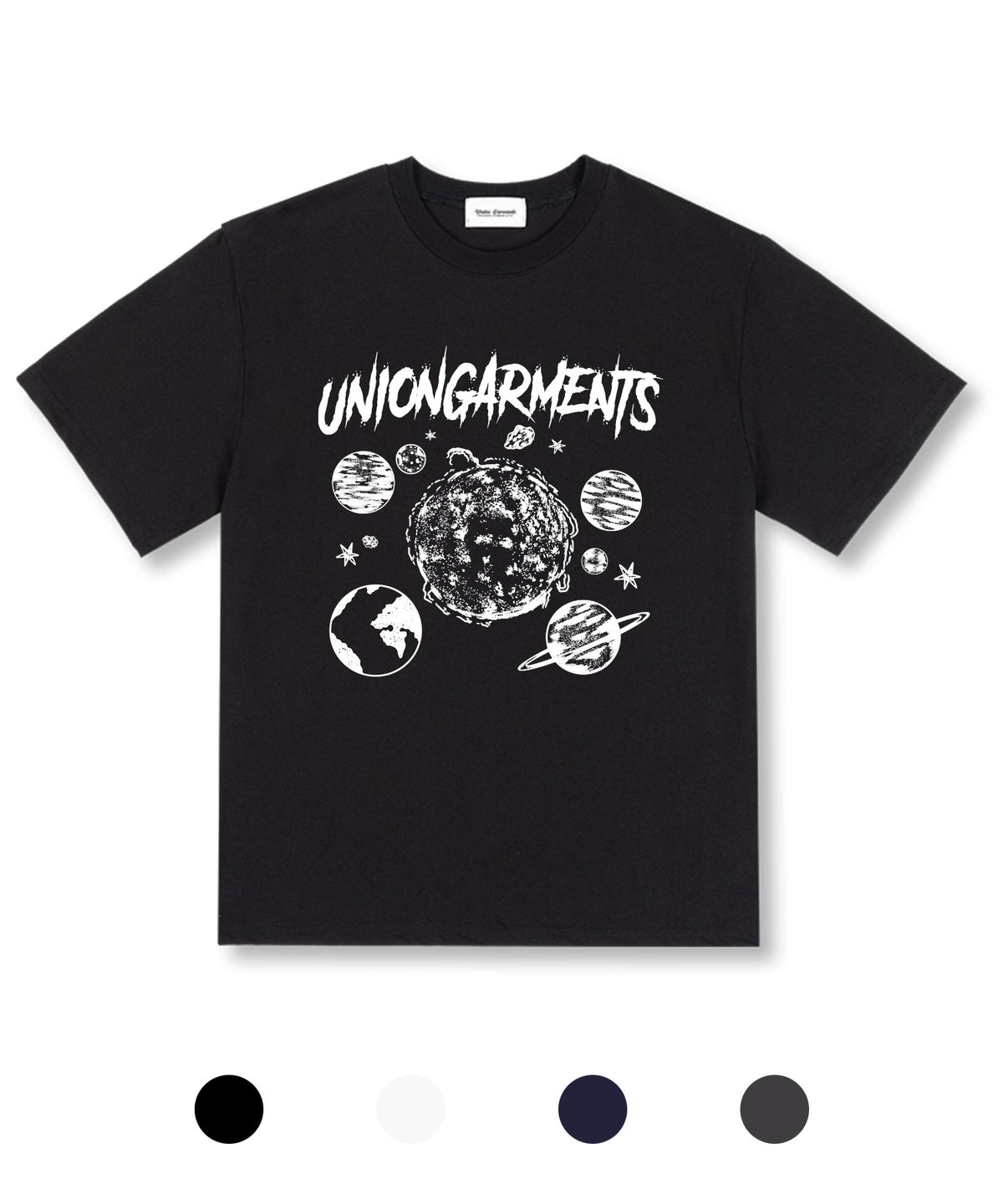 유니온가먼츠(UNION GARMENTS) 유니버스 오버핏 반팔 티셔츠 4COLOR