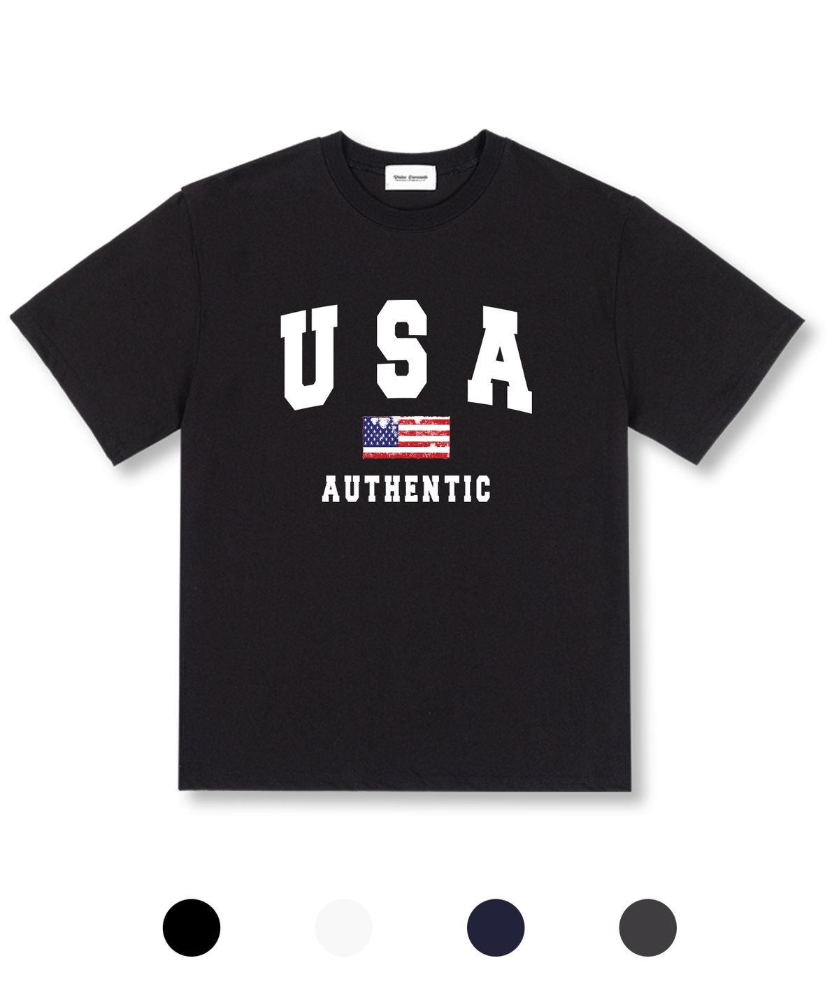 유니온가먼츠(UNION GARMENTS) USA플래그 오버핏 반팔 티셔츠 4COLOR