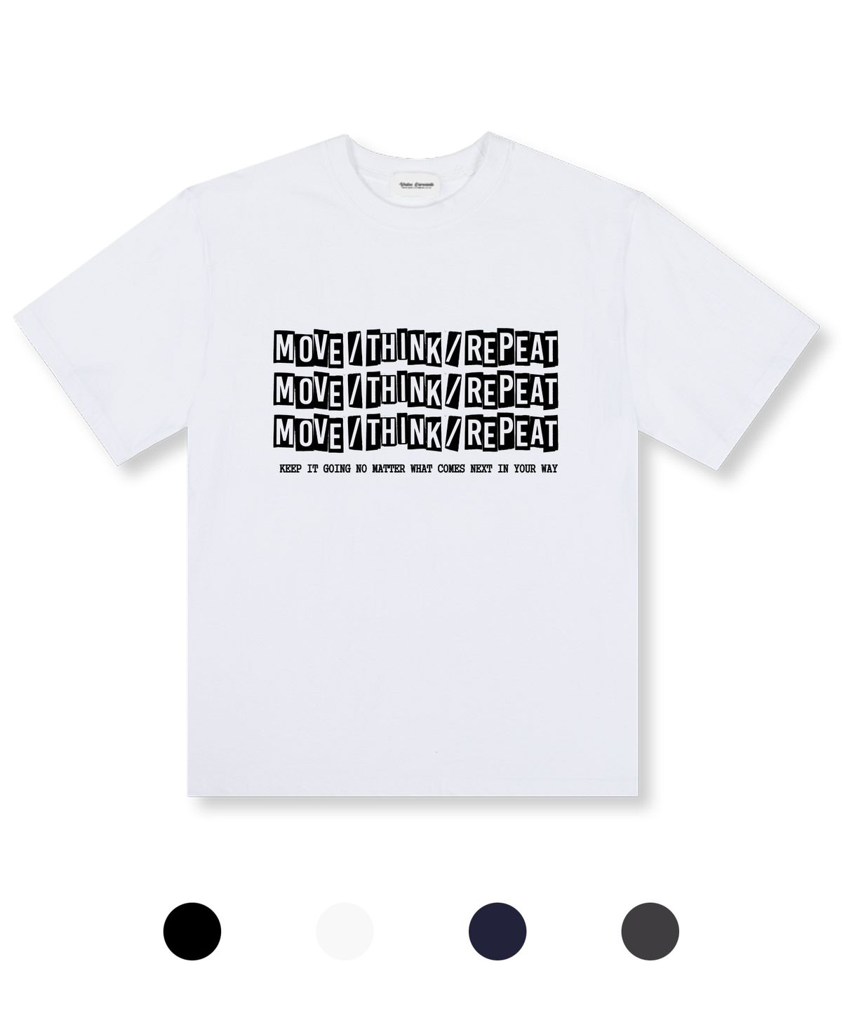 유니온가먼츠(UNION GARMENTS) 무브핑크 오버핏 반팔 티셔츠 4COLOR