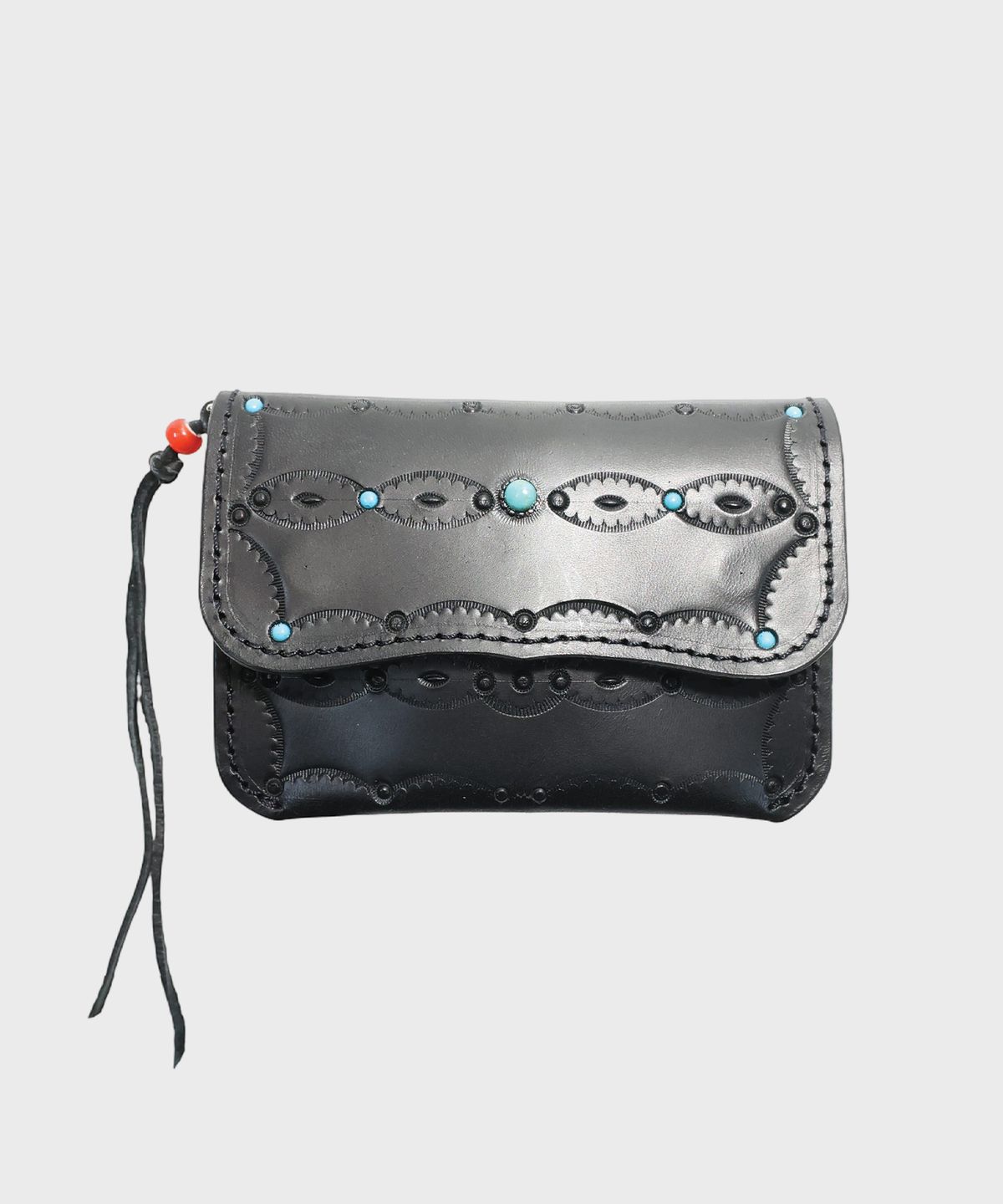 카마테클럽(CAMATECLUB) Yazhi Trucker Wallet -Black 핸드메이드지갑, 네이티브아메리칸, 웨스턴