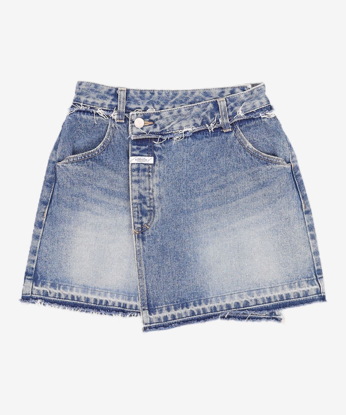 마리떼 프랑소와 저버(MARITHÉ + FRANҪOIS GIRBAUD) W LOW WRAP DENIM SKIRT blue S