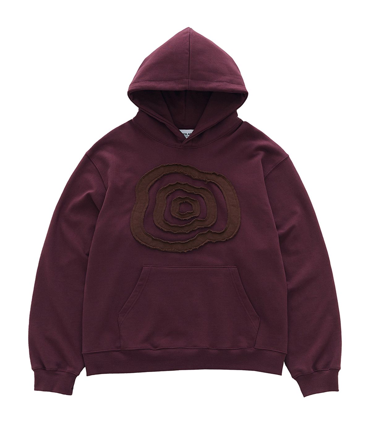 큐로랩(QUROLAB) CLOUD APPLIQUE SWEAT HOODIE(WINE)