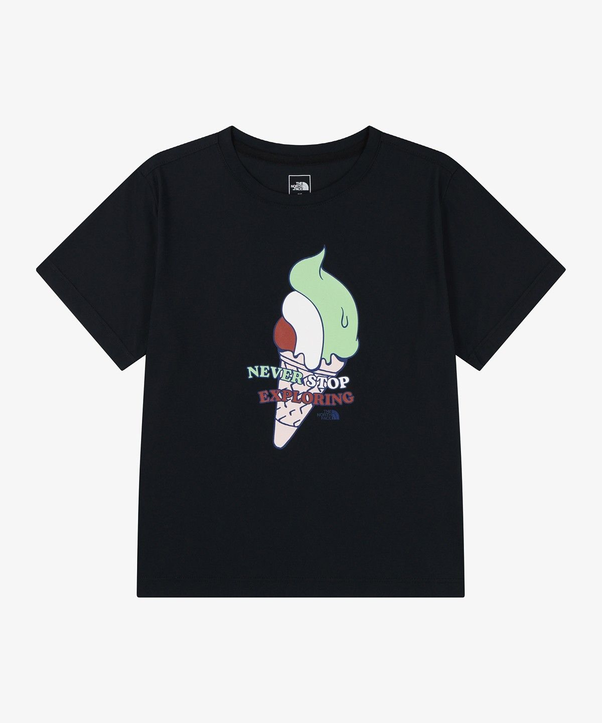 노스페이스 키즈(THE NORTH FACE KIDS) 키즈 아이스크림 반팔 티 NT7US19S_BLK