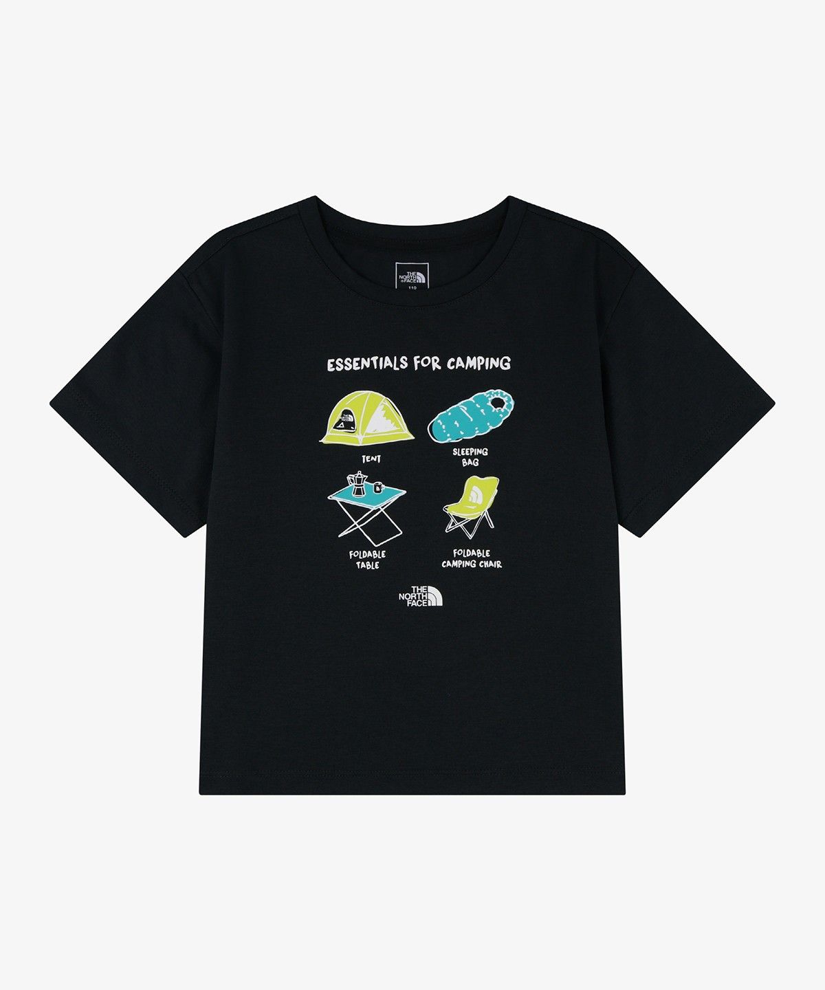 노스페이스 키즈(THE NORTH FACE KIDS) 키즈 캠프홀릭 반팔 티 NT7US06S_BLK