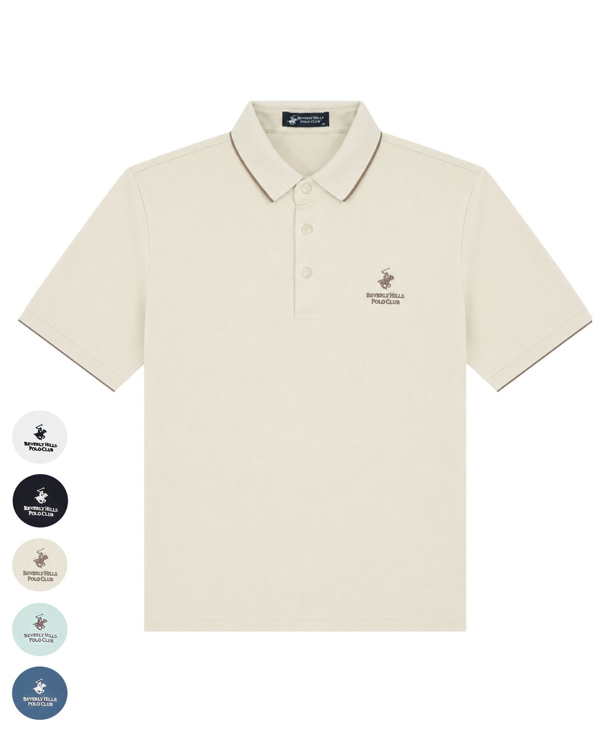 비버리힐스 폴로클럽(BHPOLOCLUB) 남성 썸머 카라 라인 폴로 티셔츠 5Color TS201