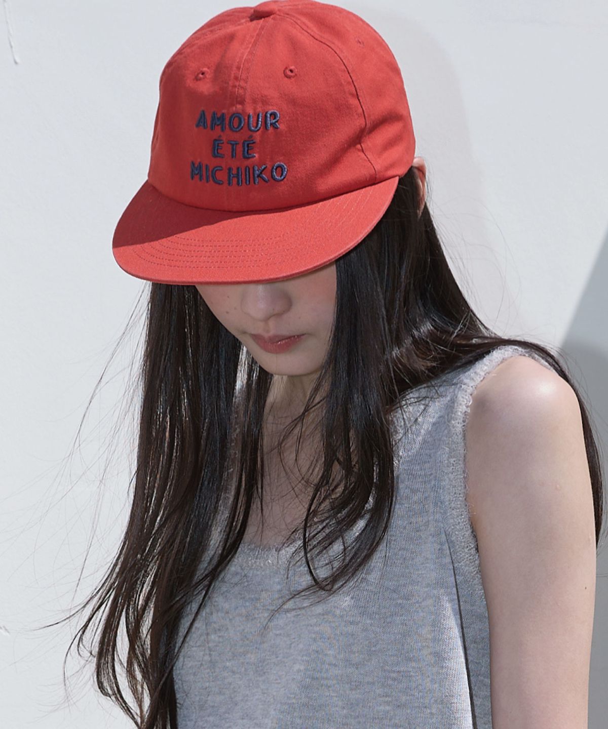 미치코런던 코시노(MICHIKO LONDON KOSHINO) 비비드 캠프캡 브릭 오렌지