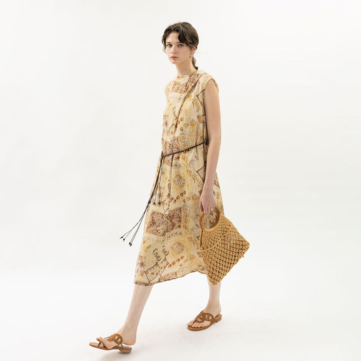 웬스데이딜라잇(WEDNESDAY DELIGHT) WD_Resort sleeveless dress_BROWN