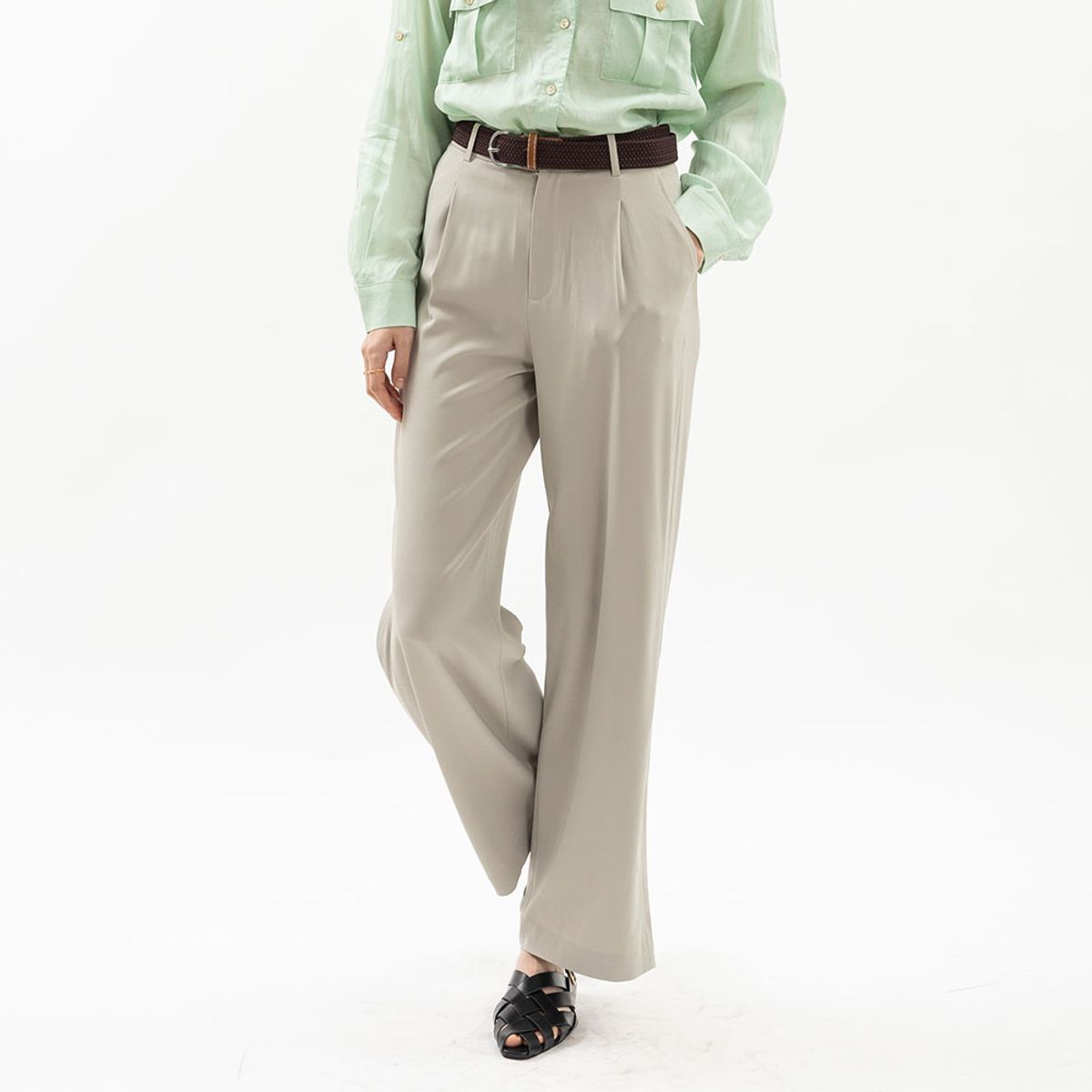 웬스데이딜라잇(WEDNESDAY DELIGHT) WD_Soft satin lounge pants_GRAY