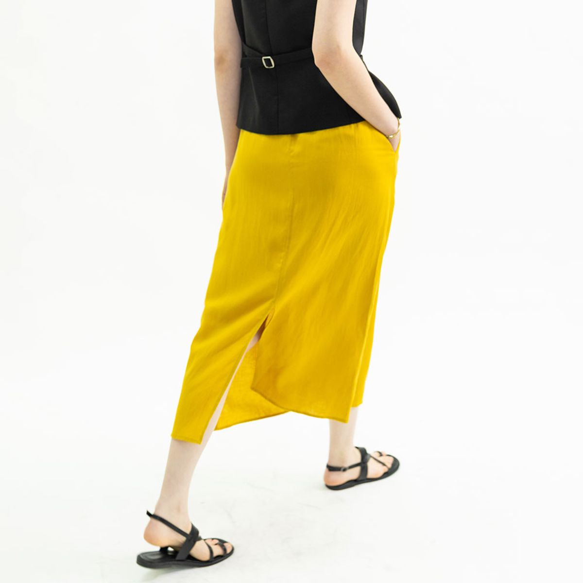 웬스데이딜라잇(WEDNESDAY DELIGHT) WD_Daily string linen skirt_2color