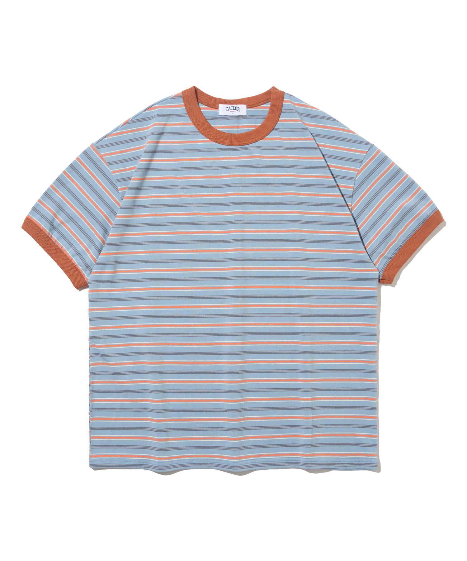 MUSINSA公式 | TAILOR STUDIO ソフトキャンパスボーダー半袖Tシャツ