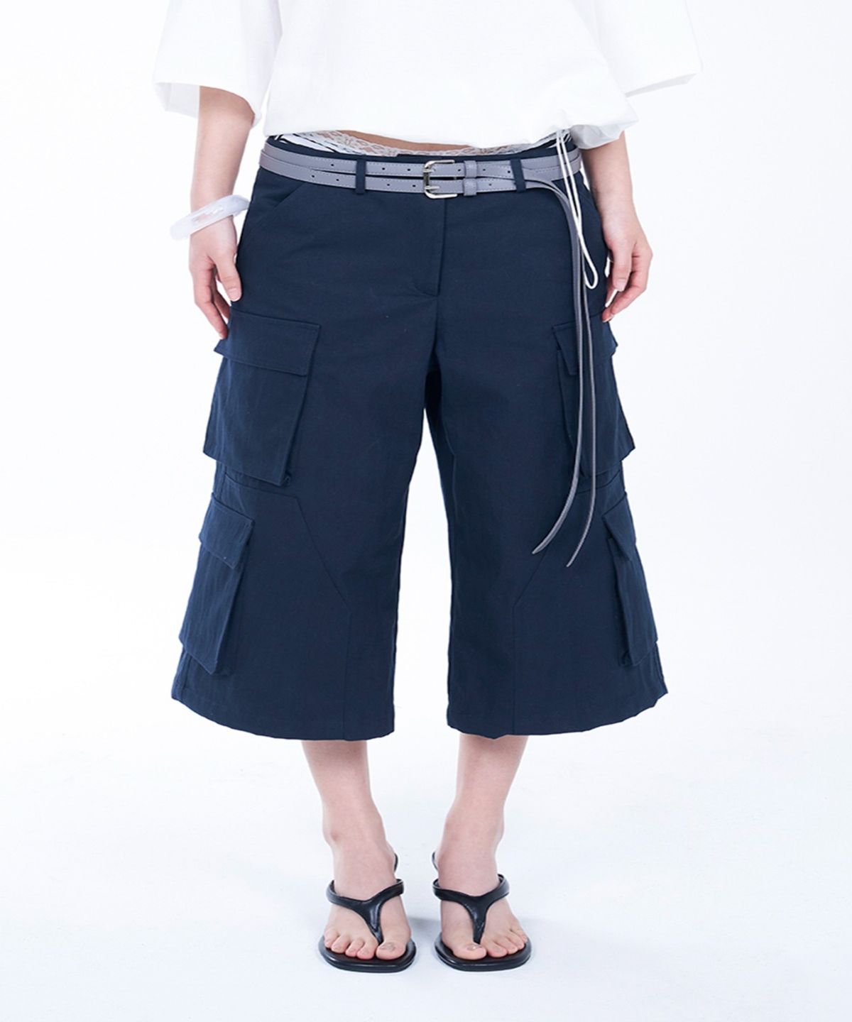 뎁크(DEPC) HALF CARGO PANTS - NAVY