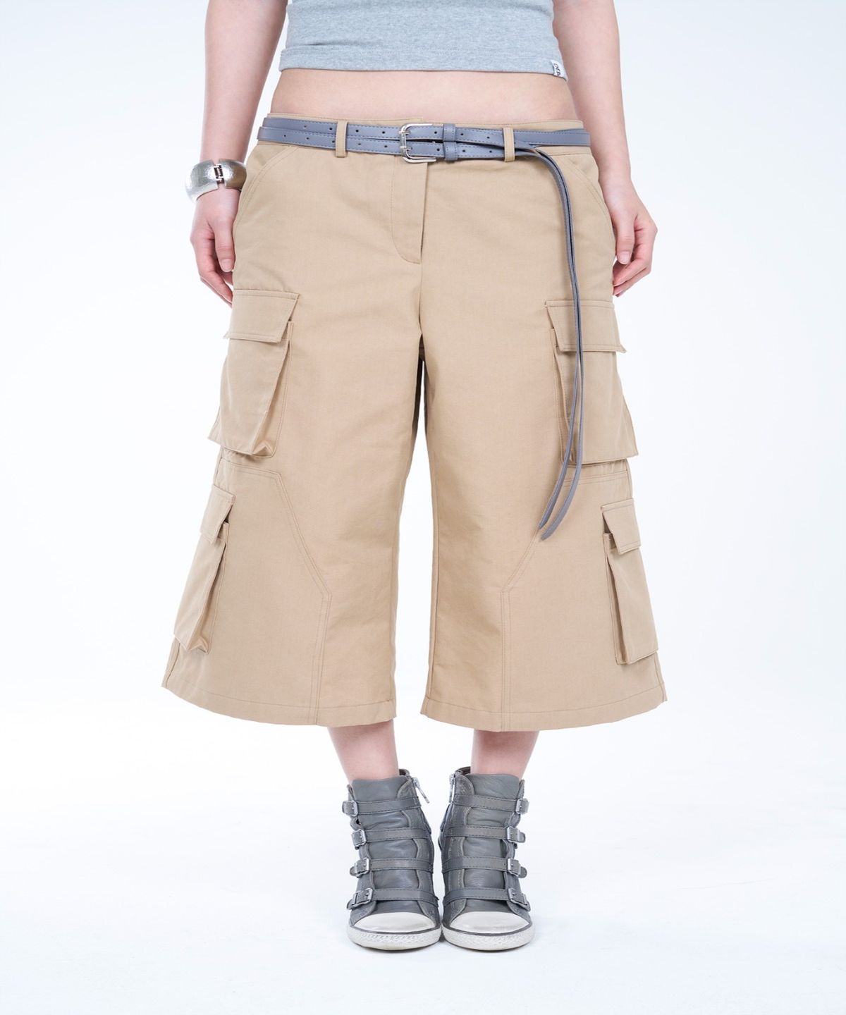 뎁크(DEPC) HALF CARGO PANTS - BEIGE