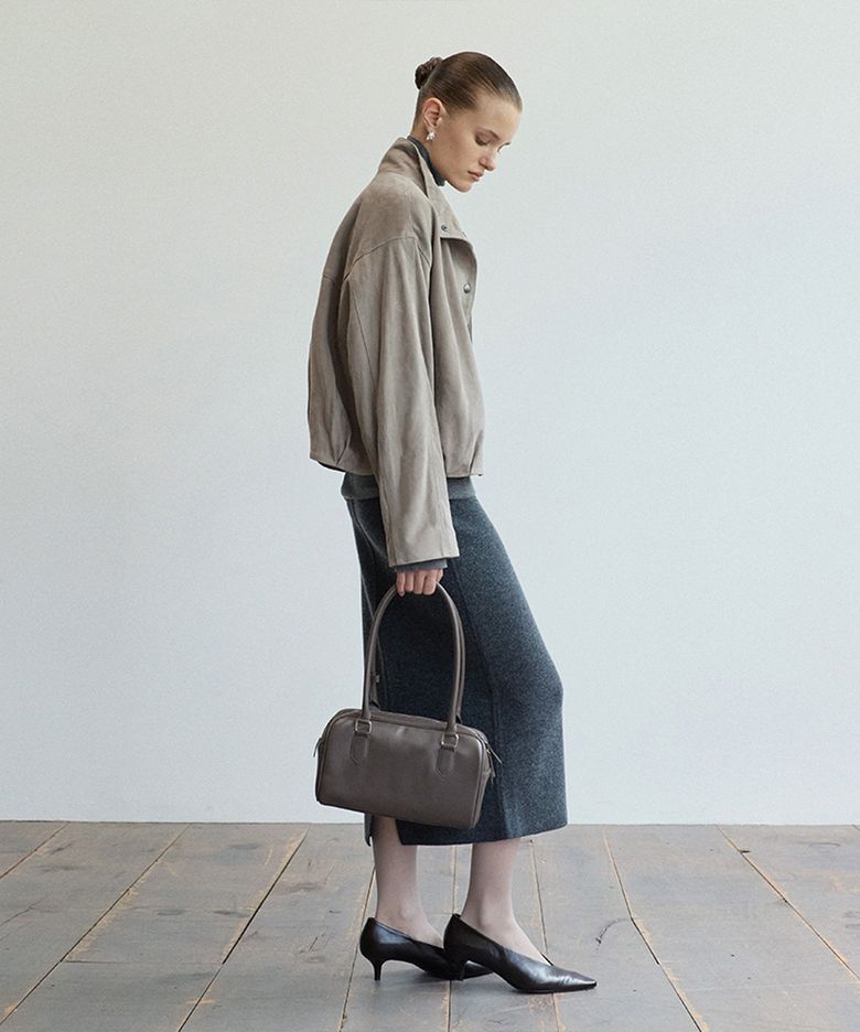 Nappa lambskin Boston shoulder bag_Latia
