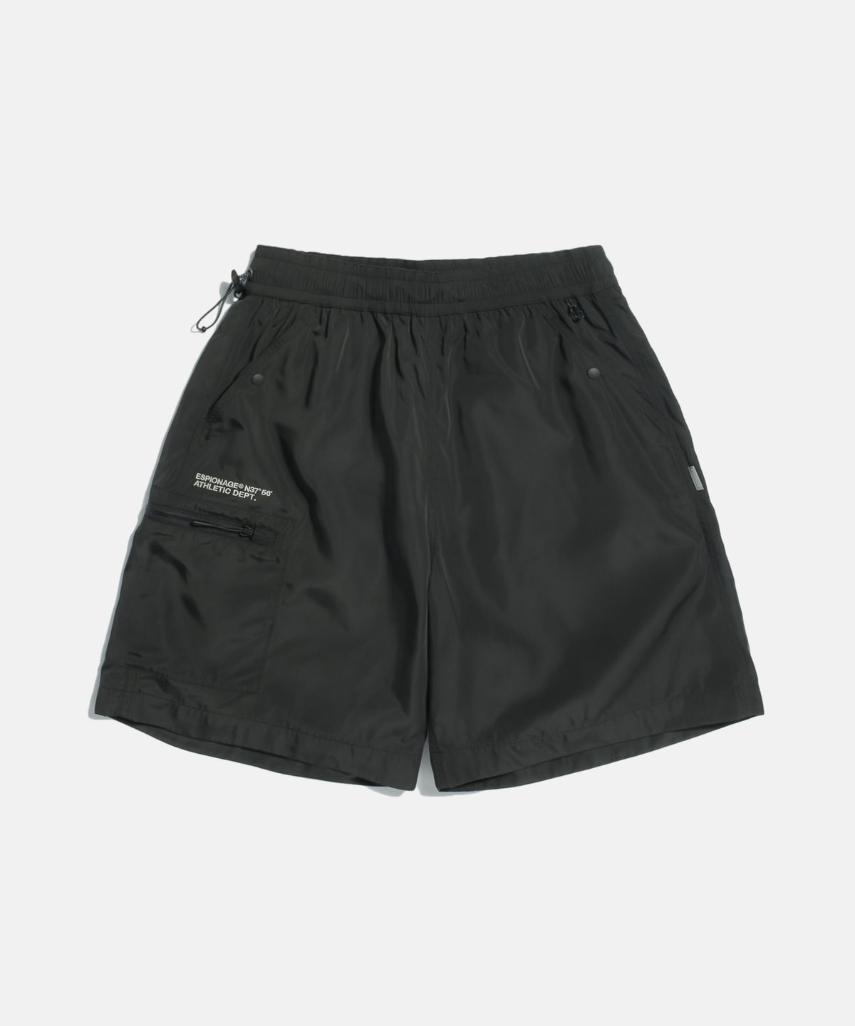 에스피오나지(ESPIONAGE) Athletic Track Shorts Black