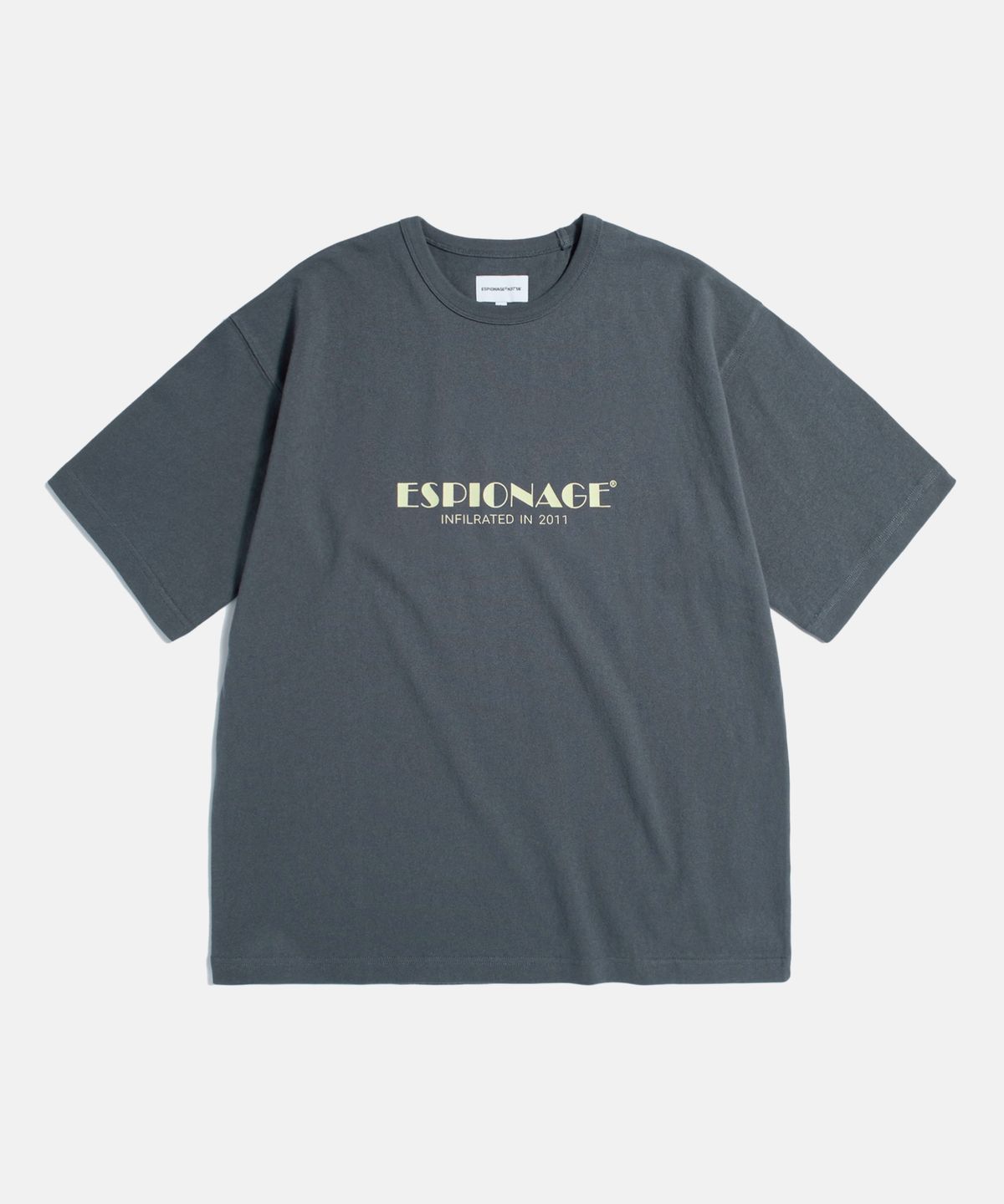 에스피오나지(ESPIONAGE) Cinema Logo Heavyweight Tee Slate