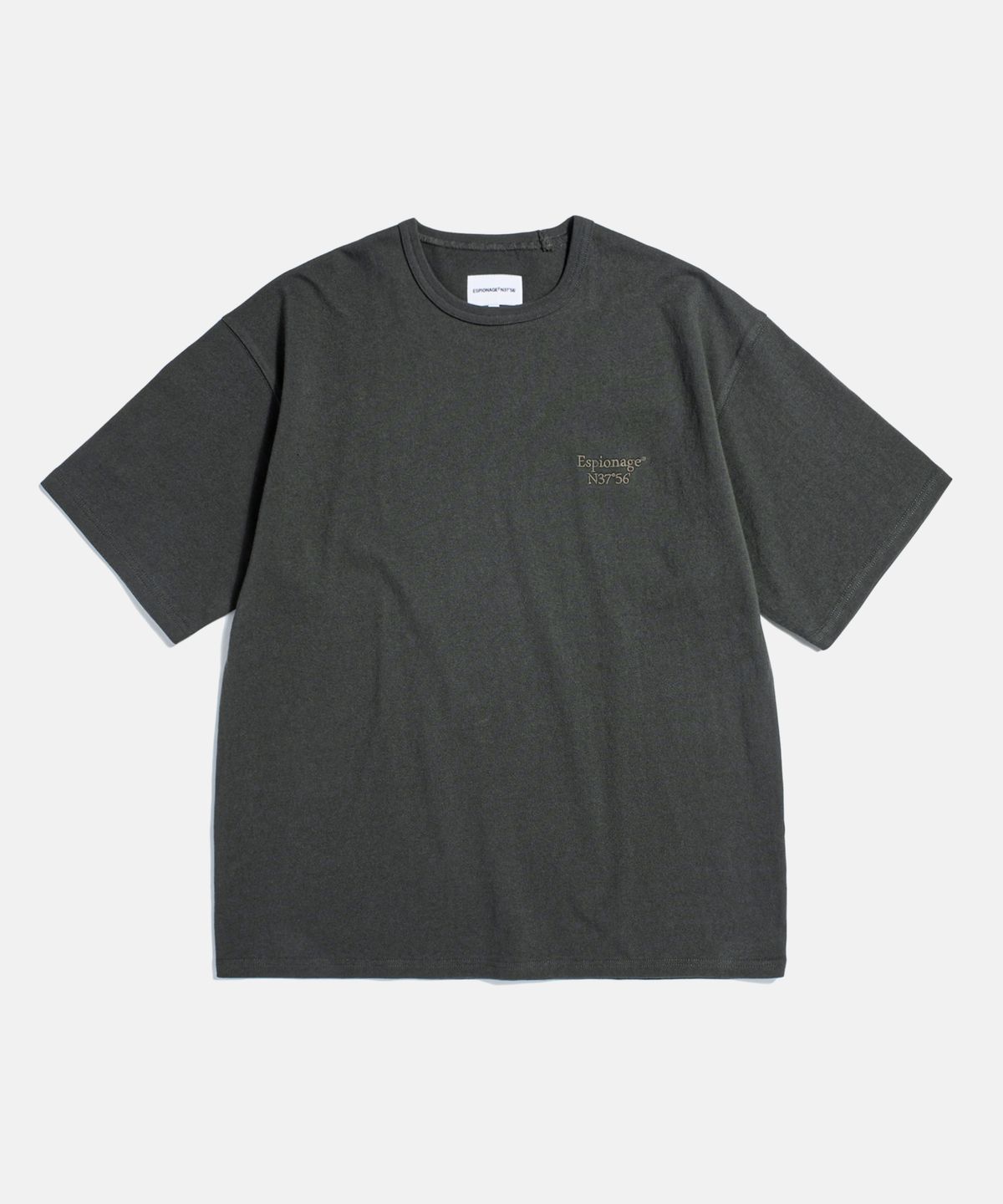 에스피오나지(ESPIONAGE) Minimal Logo Heavyweight Tee Vintage Black