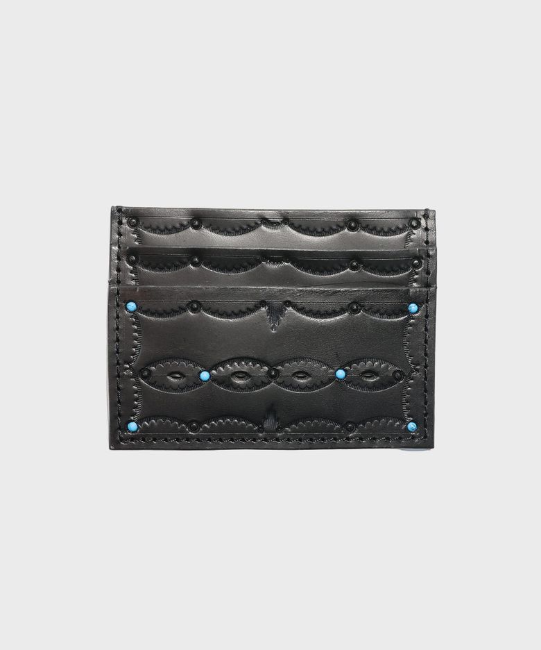 Yazhi 2slot Card Wallet -Black 핸드메이드지갑, 네이티브아메리칸, 웨스턴