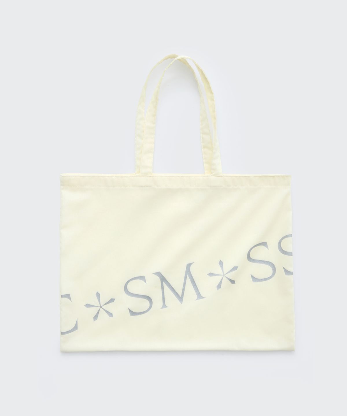 코스모스(COSMOSS) METALLIC LOGO TOTE BAG (LEMON)