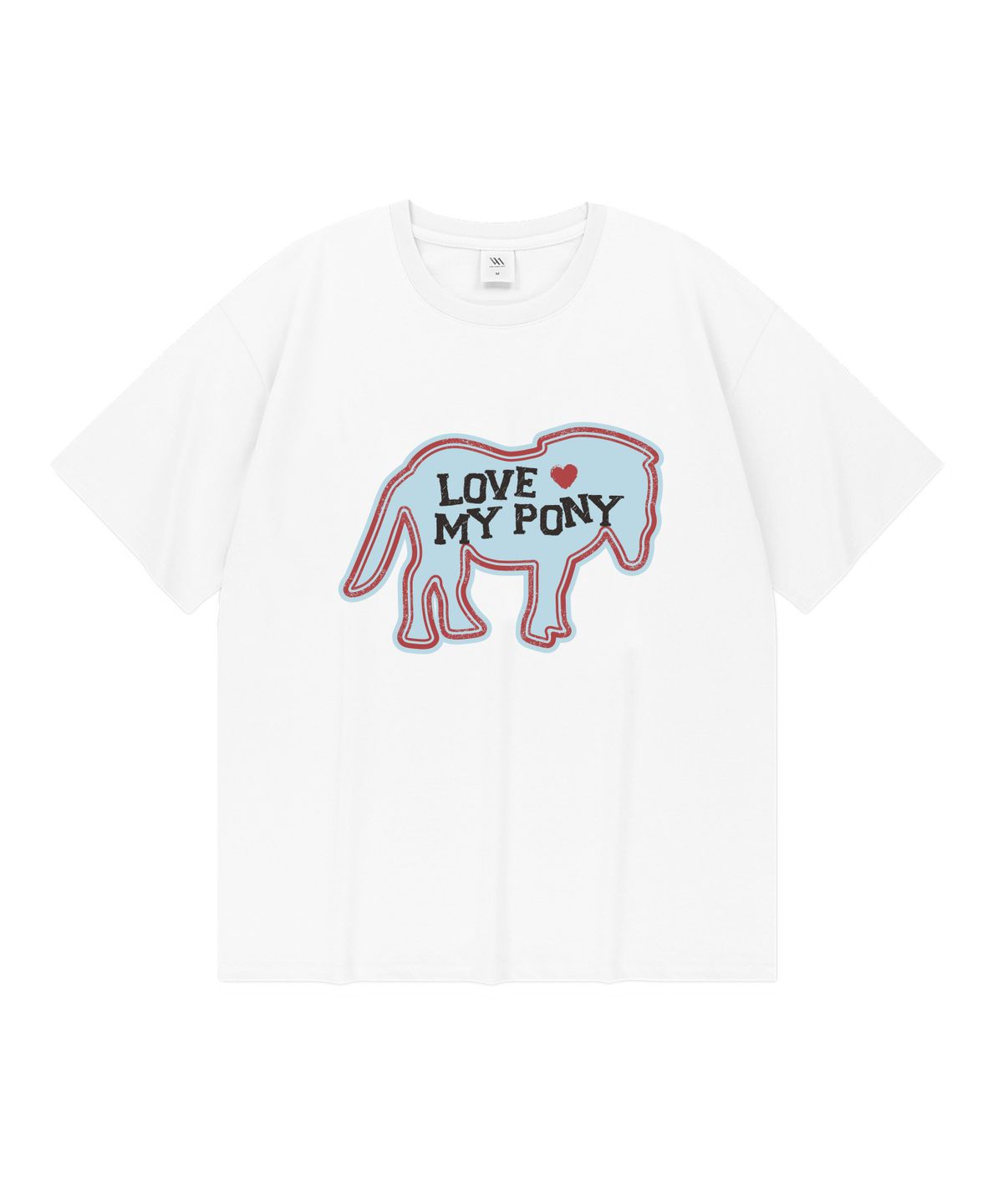 밀리언데이(MILLION DAY) LOVE PONY 쿨코튼 반팔티