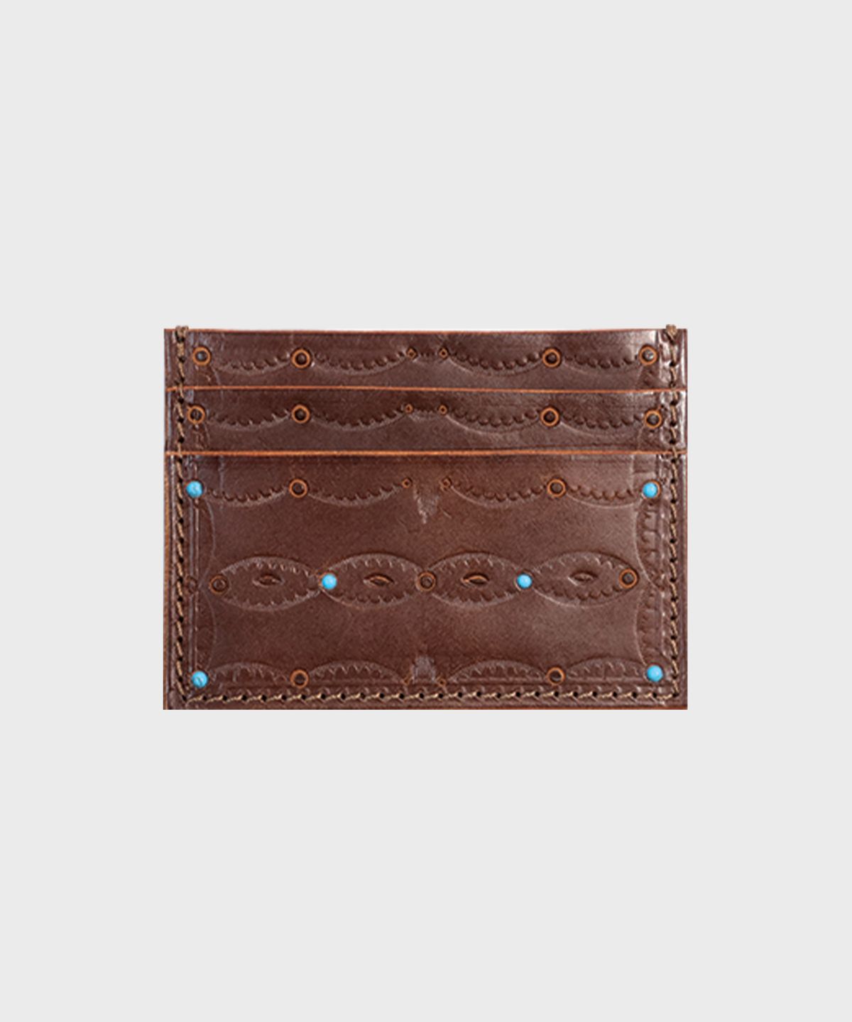 카마테클럽(CAMATECLUB) Yazhi 2slot Card Wallet -Brown 핸드메이드지갑, 네이티브아메리칸, 웨스턴