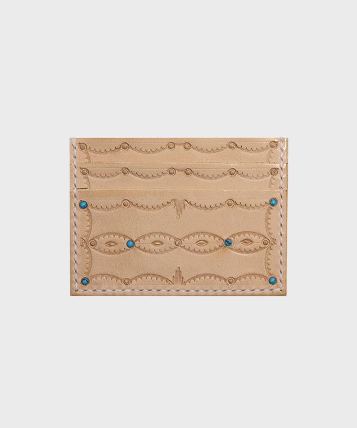 카마테클럽(CAMATECLUB) Yazhi 2slot Card Wallet -Natural 핸드메이드지갑, 네이티브아메리칸, 웨스턴