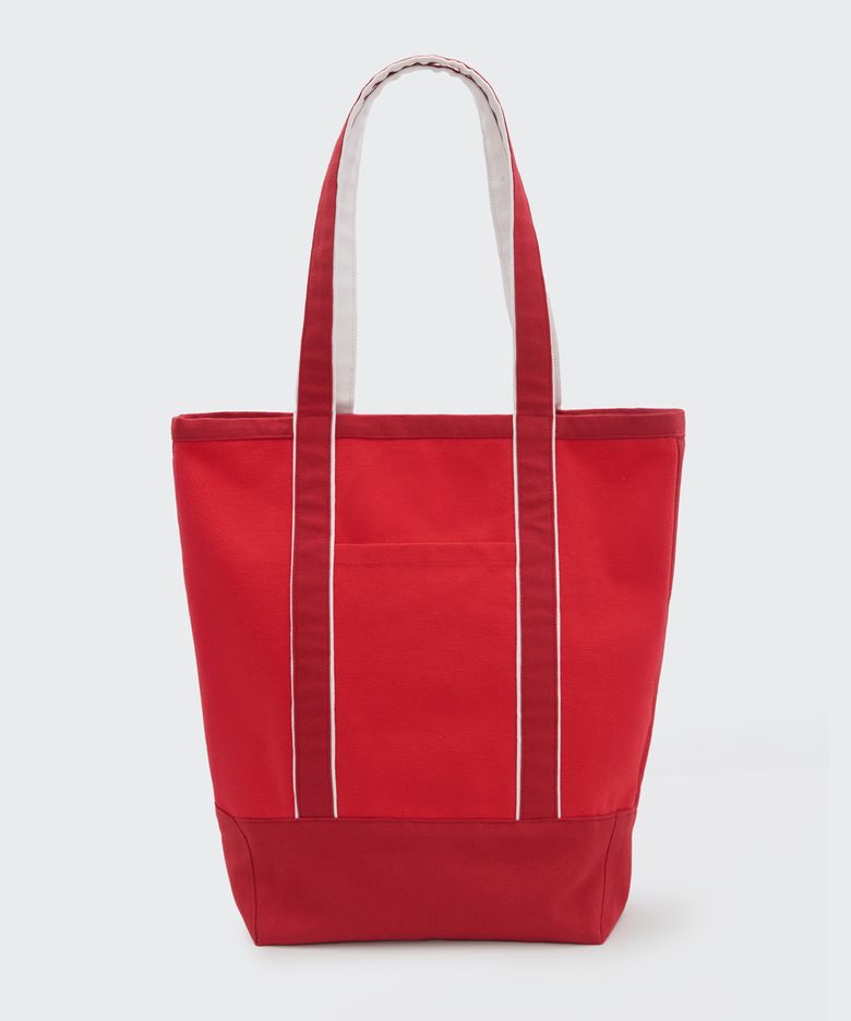 GARDEN COTTON TOTE BAG (CRIMSON)