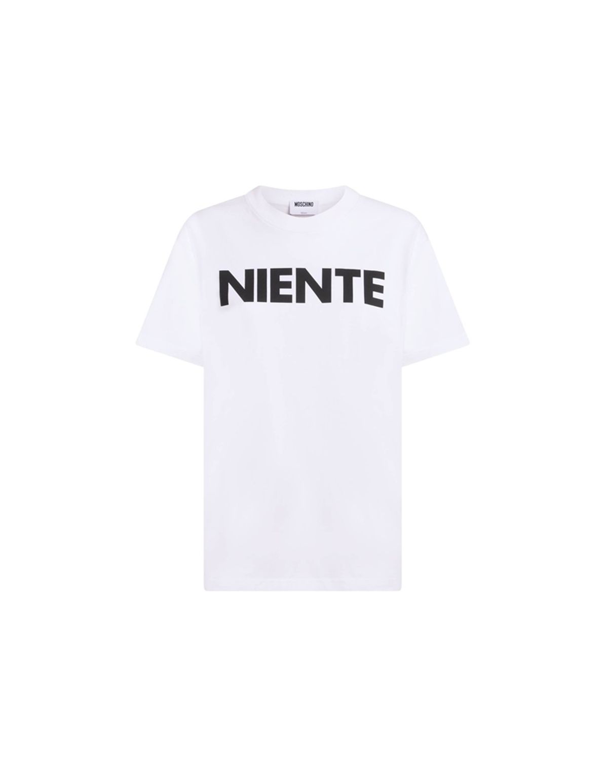모스키노(MOSCHINO) NIENTE 코튼 저지 티셔츠