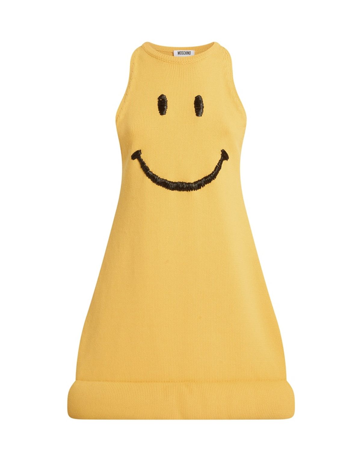 모스키노(MOSCHINO) 스마일리® 코튼 혼방 니트 드레스
