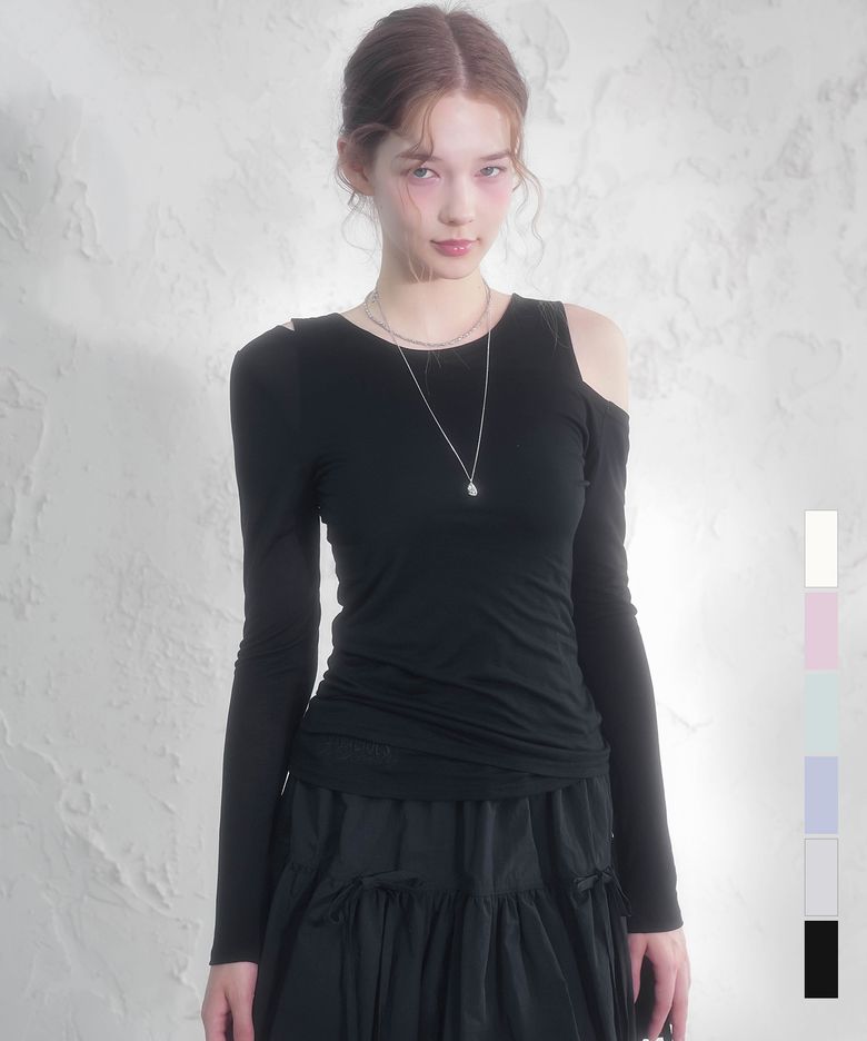 마렐 시스루 언밸런스 티_6Colors