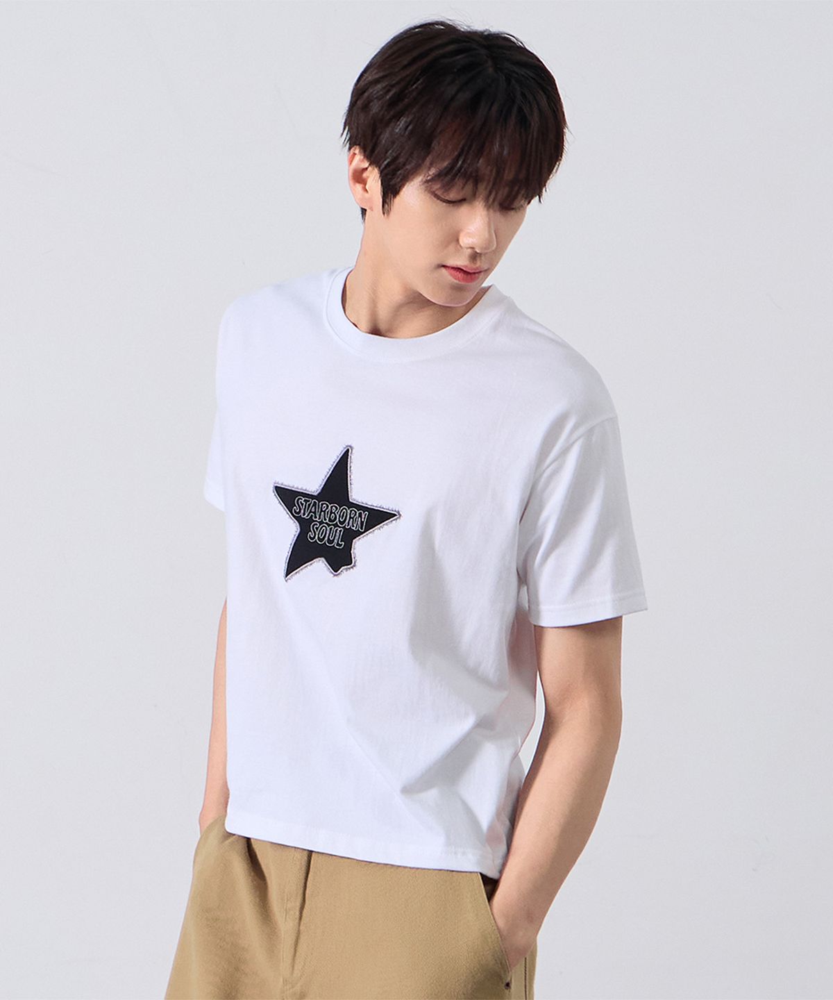 앨빈클로(ALVINCLO) STARBORN 크롭핏 반팔티셔츠 AST3632 (2COLOR)